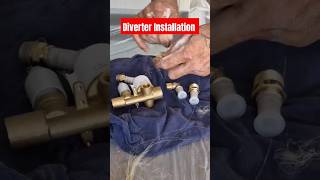 Diverter Installation | #plumber #plumbing #plumbingsupplies #diverter #diy #masterplumbertips