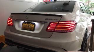 Cold start: 2016 E63s amg with catless downpipe & res delete. Mufflers only