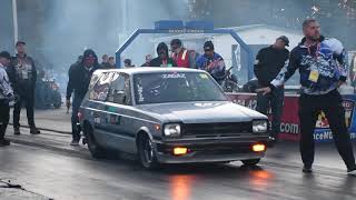 imports vs domestic 2019 WCF Faster Motorsports 13b Starlet 6.73 @197 mph