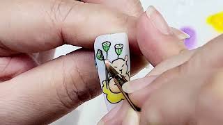 VẼ BẰNG BÚT NAILS ĐỂ DESIGN MÓNG#nails #naildesign