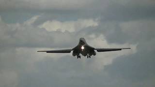 B1-Bs landing Fairford Sept17 with storm clouds