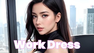 [ 4K AI ART]  |  Work Dress LOOKBOOK | Office lady fashion | Model Kim