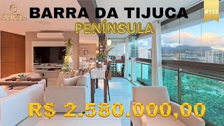 COBERTURA PENÍNSULA DUPLEX REFORMADA COM 198M² 4 QUARTOS SENDO 2 SUÍTES, 2 VAGAS  BARRA DA TIJUCA 🌅