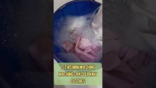 Is this mini washing machine can clean my cloth #washingmachinecleaning