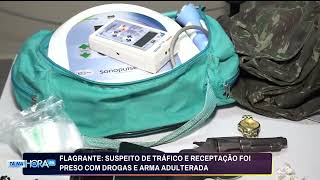 Suspeito de tráfico de drogas e receptação foi preso com drogas e arma adulterada na Zona Leste