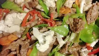 stir fried pork with vegetables