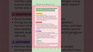 4 Hormon Pengaruhi Kesehatan Mental Anak & Cara Meningkatkannya Yumi Sento B.Sc Psych, M.Counselling