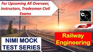 NIMI MOCK TEST SERIES//FOURTH SEMESTER ITI DRAUGHTSMAN CIVIL//RAILWAY ENGG//CIVIL ENGINEERING EXAMS