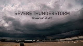 Forte TEMPORALE con SHELF CLOUD - Severe Thunderstorm | PISA