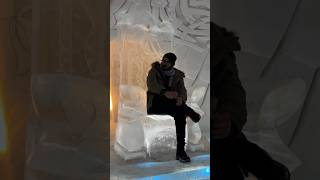 Ice hotel in Lapland, Finland 😨😨 #shorts #youtubeshorts #travel