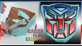 TRANSFORMERS - Autobot Logo Cake (How To)