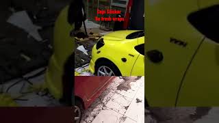 Wrapping Sticker Toyota Vios Full yellow glosy #shorts #sticker #wrapping