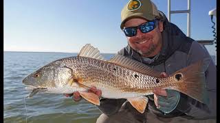 Texas Winter fishing for Red Fish with  Lure company Marker 54