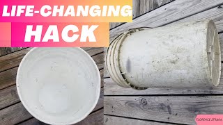 Washing Everything Dirt Off Pail Bucket (Florence Straka)