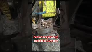 Excavator bucket solenoid broken