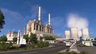 Take a Breathtaking Drone Flight around Rovinari Power Station - ETS2