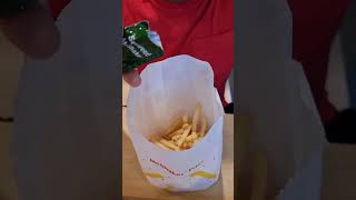 Seaweed Mc SHAKER FRIES is back!🍟 #shorts #asmr #food #viral #mcdonalds #satisfying