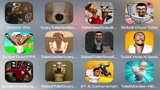 Skibidi War | Scary Toilet Nextbots Shooting | Toilet Head Grand Thief City | Skibidi Ghost Toilet