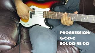 SEBEN BASS GUITAR TUTORIAL IN G/SOL