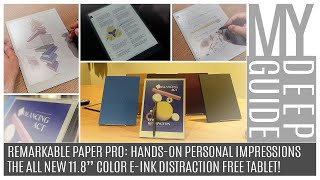 Remarkable Paper Pro: Hands-On Personal Impressions of the 11.8" Color E-Ink Distraction Free Tablet