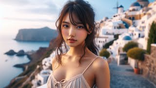 Beautiful Japanese women travel to places - AI Art Photo book video - Lookbook - Super model #shorts