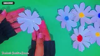 Diy Flower | Beautiful Paper Flower Making Ideas lStep by Step | Simple Paper Flower Making