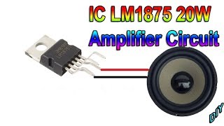 How To Make Audio Power Amplifier Circuit IC LM1875 20W