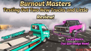 Ripping tires of Two Brand NEW Pro Vehicles of “TINY TOWING” and “LB’s Truck” in Burnout Masters!