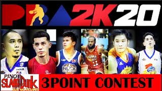 PBA 2K20 3PT CONTEST | PAUL LEE MATTHEW WRIGHT KIEFER RAVENA STANLEY PRINGLE RR POGOY CHRIS BANCHERO