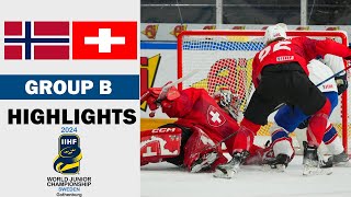 Norway vs. Switzerland Full Highlights | Group B | 2024 IIHF World Junior (12/30/2023)