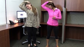 Standing Neck Stretch Demo with Jill Rodriguez