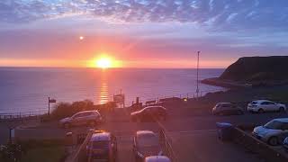 Scarborough sunrise from hotel window.