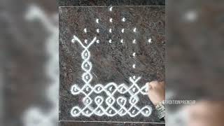 Shiva Pooja Rangoli | Traditional Kolam | Pooja Room Muggu | #Traditionpreneur (Draw in 3 minutes)