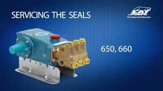 Servicing Seals - Cat Pumps Model 650, 660