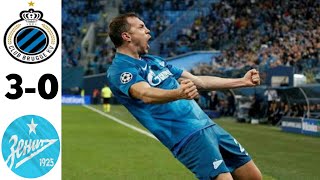 Club Brugge vs Zenit(3-0).Champions league 2020