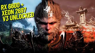 BLACK MYTH WUKONG: XEON 2697 V3 UNLOCKED + RX 6600 ASUS