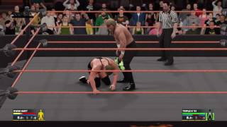 WWE2K17 April Week 2 Sunday Night Heat Match 5 Owen Hart vs Triple H