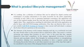 SAP PLM Training Video | SAP Product Lifecycle Management Module