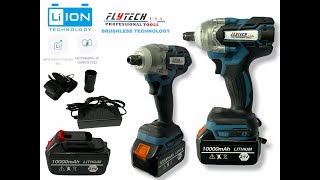 BRUSHLESS CORDLESS IMPACT WRENCH UNBOX AND TEST FLYTECH PROFESSIONAL TOOLS