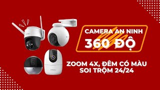 TOP Camera An Ninh Giám Sát 360 Độ SIÊU NÉT 2K, SOI TRỘM 24/24, Đêm Có Màu - ĐÁNG MUA NHẤT 2023