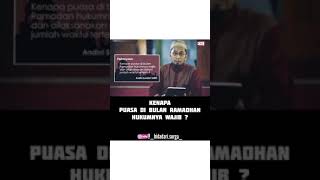 kenapa puasa du bulan ramadhan hukumnya wajib ust adi Hidayat