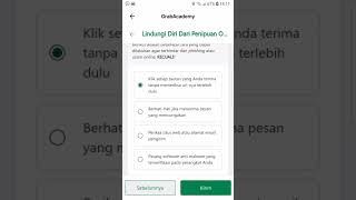 Jawaban Grab Academy II Lindungi Diri dari Penipuan Online