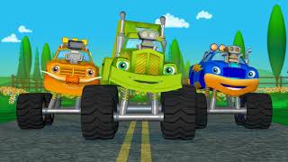 Learn Colors Monster Truck Race + Monster Truck Compilation I HOUR