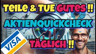 **UPDATE**VISA-AKTIE 💳🇺🇸💰 **Einzeltitelwissen gratis! Teile und tue Gutes**Mo-Fr neu** #AI #90%