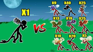 CLASSIC GIANT (x1 VS x999) ALL SKIN LAVA, LEAF, VAMP / SAVAGE, ICE, GIANT || STICK WAR LEGACY