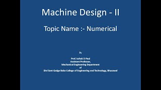 44.Unit-II-numerical on spur gear