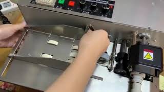 Dy ink coding printer operation video from Wilpac