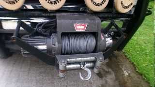 Warn Winch installed in Cradle Mount front or rear mount