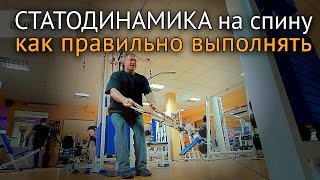 Статодинамика на спину - как правильно выполнять