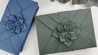 Gift Wrapping Ideas | 禮物包裝創意+摺紙花教學（Step By Step）